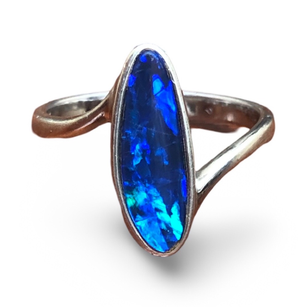 OPAL Natural Fine Opal Silver Ring